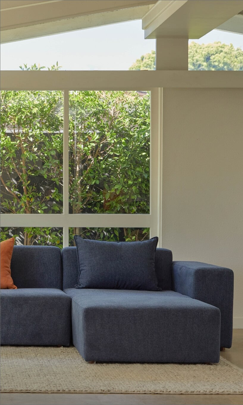 The Floyd Three-Piece Form Sectional in lifestyle shot